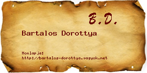 Bartalos Dorottya névjegykártya